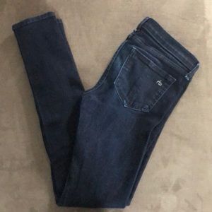 Rag & Bone Skinny Jean. Dark Blue. Sz: 25